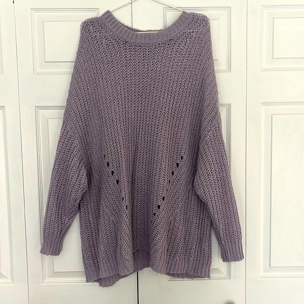 American Eagle Oversized Lavender Sweater